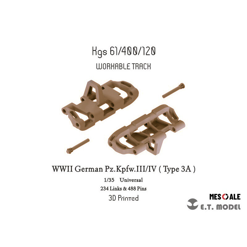 3D Printing Ultem - ET 1/35 P35-020 WWII Deutscher Pz.Kpfw.III/IV