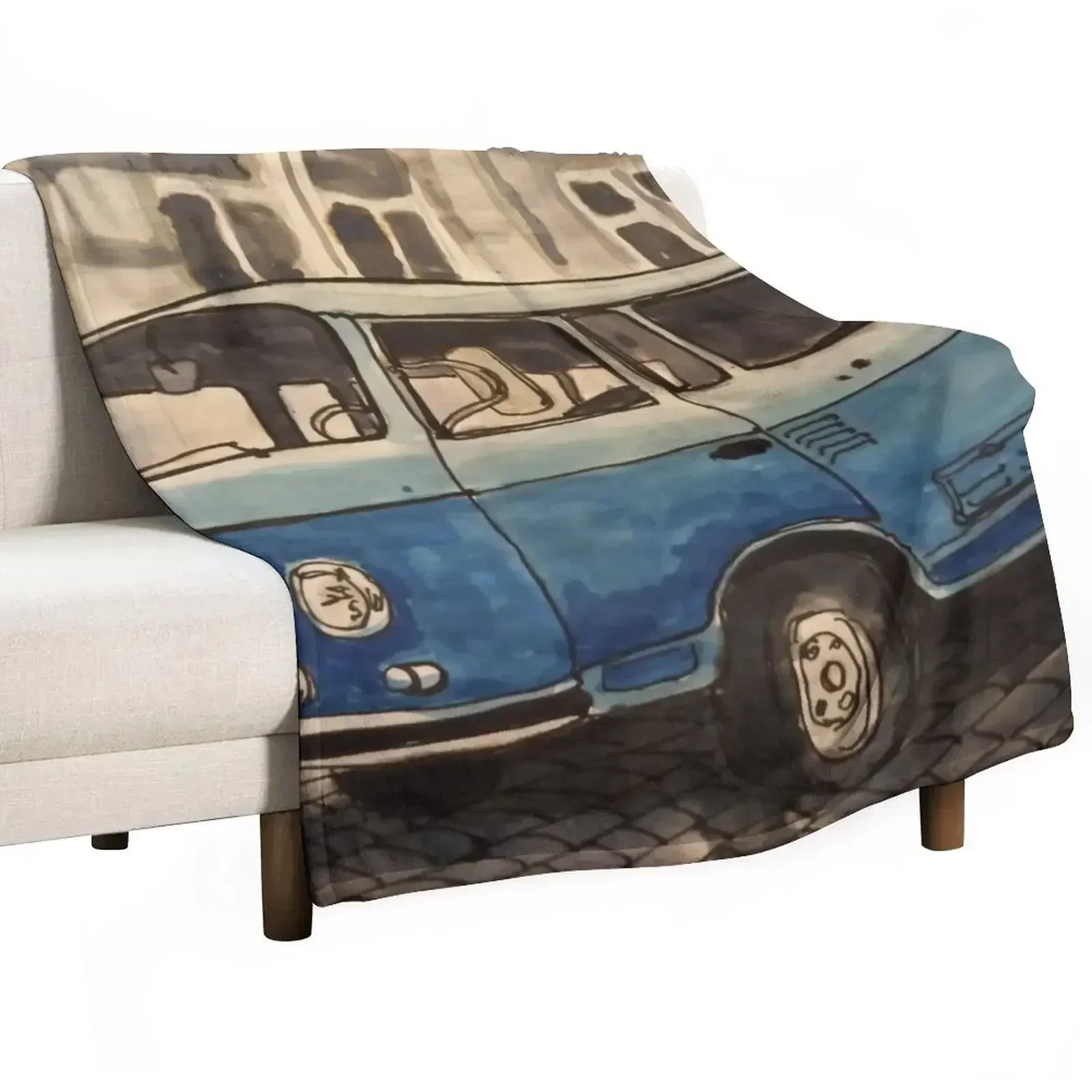 3D Printing Icon - Ikonische alte Barkas-Bus-Decke, Komfortdecke, riesige Sofadecke,