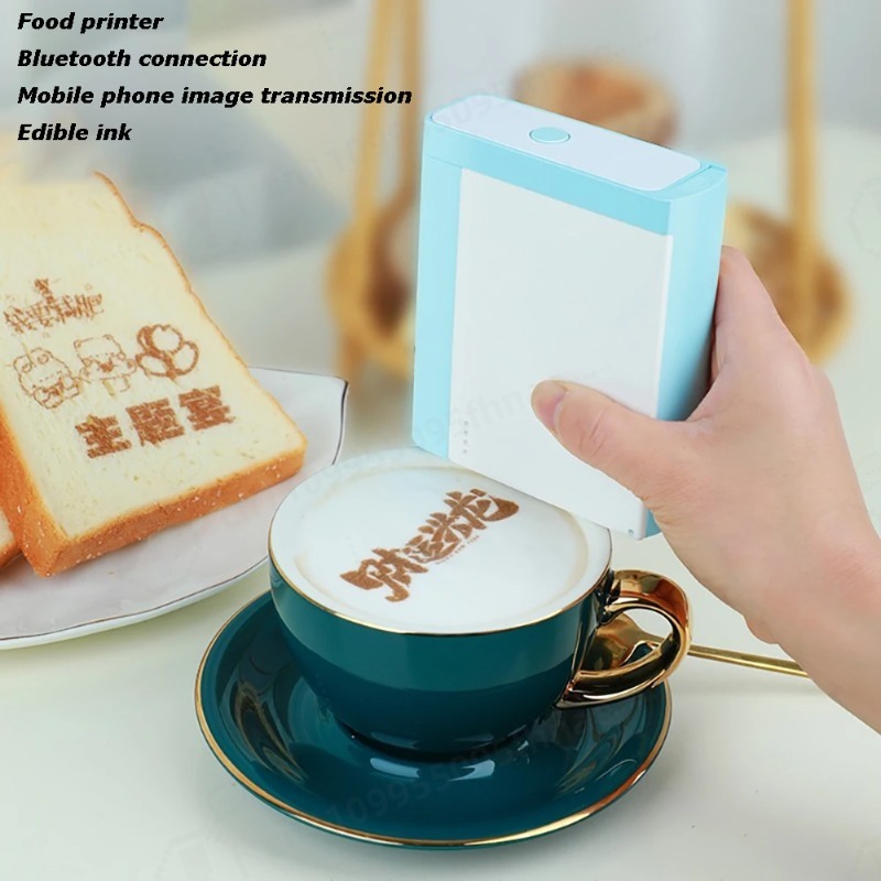 3D Printing In Food - 3D-Lebensmitteldruckmaschine DIY-Stift für Kaffee-Latte-Art, Schokolade, Brot,