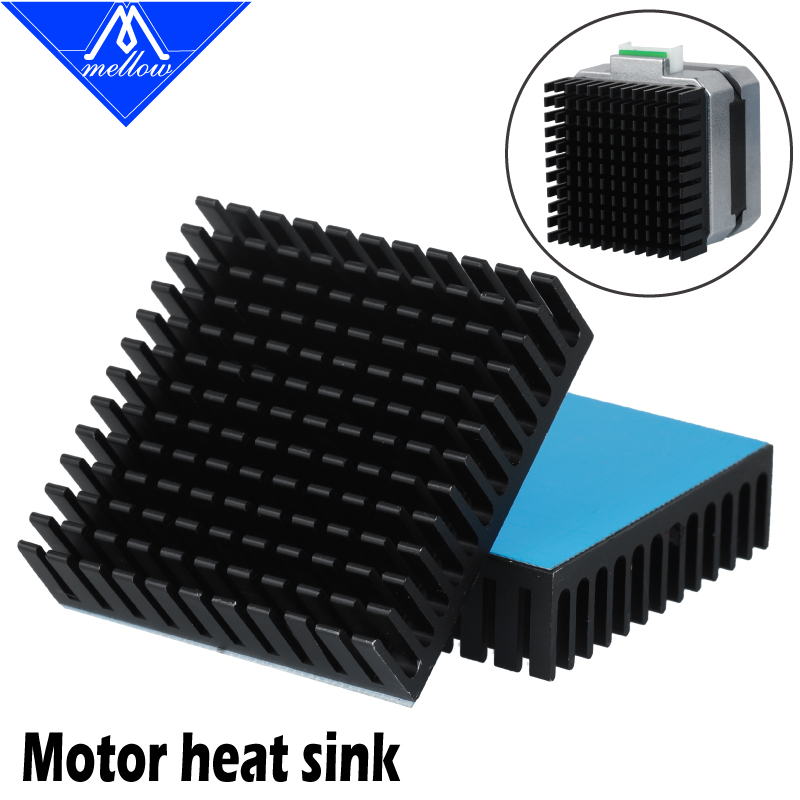 Ender 3 Upgrade Kit - Mellow 3D-Drucker Aluminium-Motor-Kühlkörper Extrudierte Wärmeableitung Elektronischer