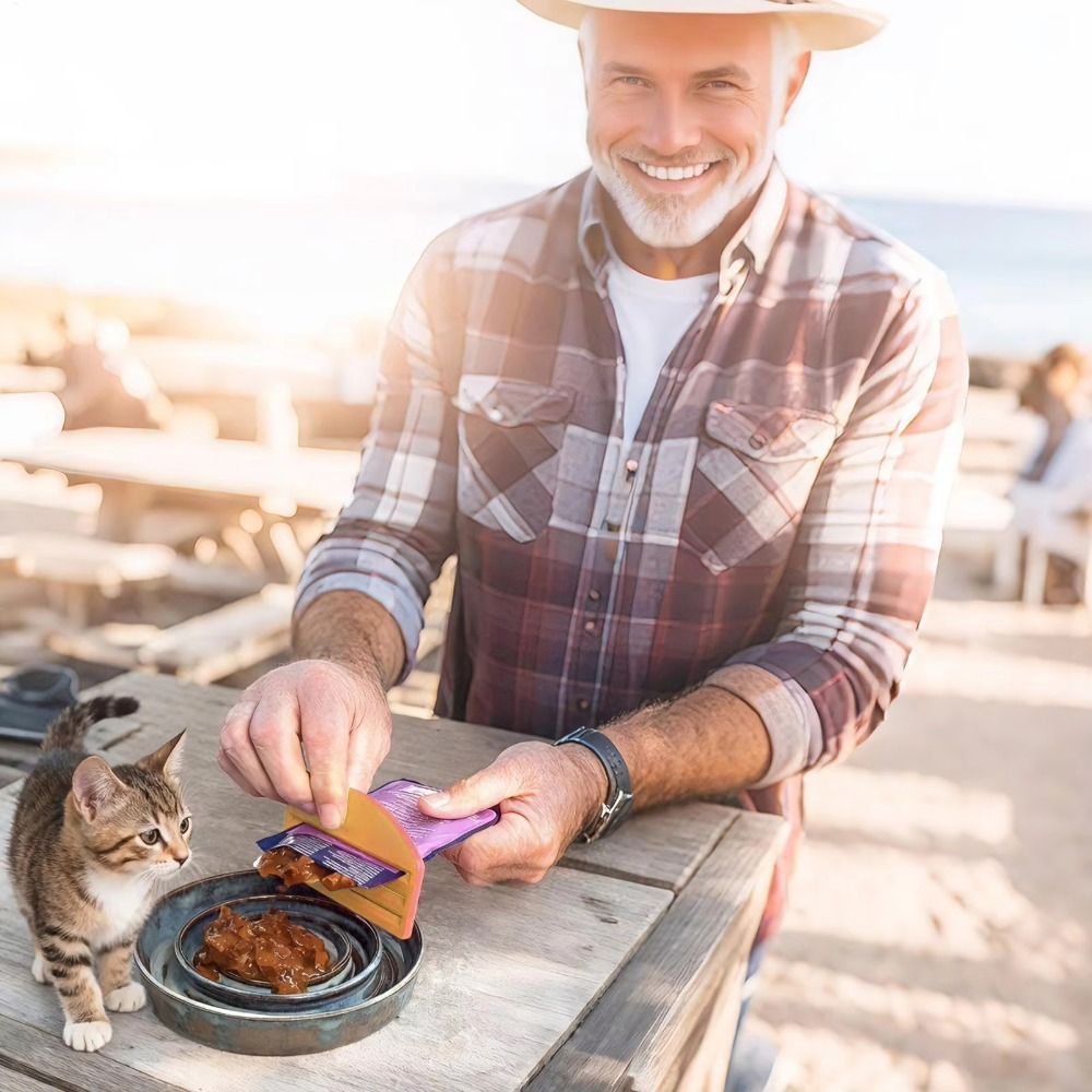 3D Printing In Food - Neuer 3D-Druck Katzenfutter-Beutelquetscher mit niedlichen Mustern,