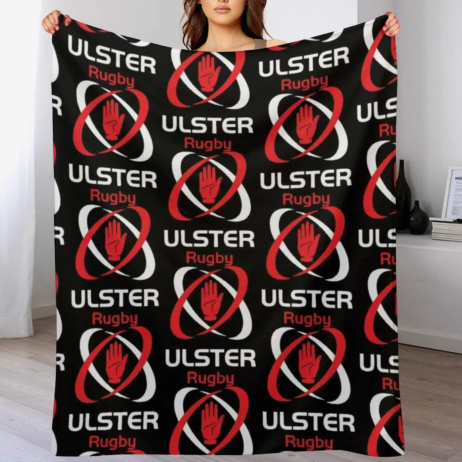 3D Printing Icon - IRFU – Kultige Ulster Rugby Design-Überwurfdecke,
