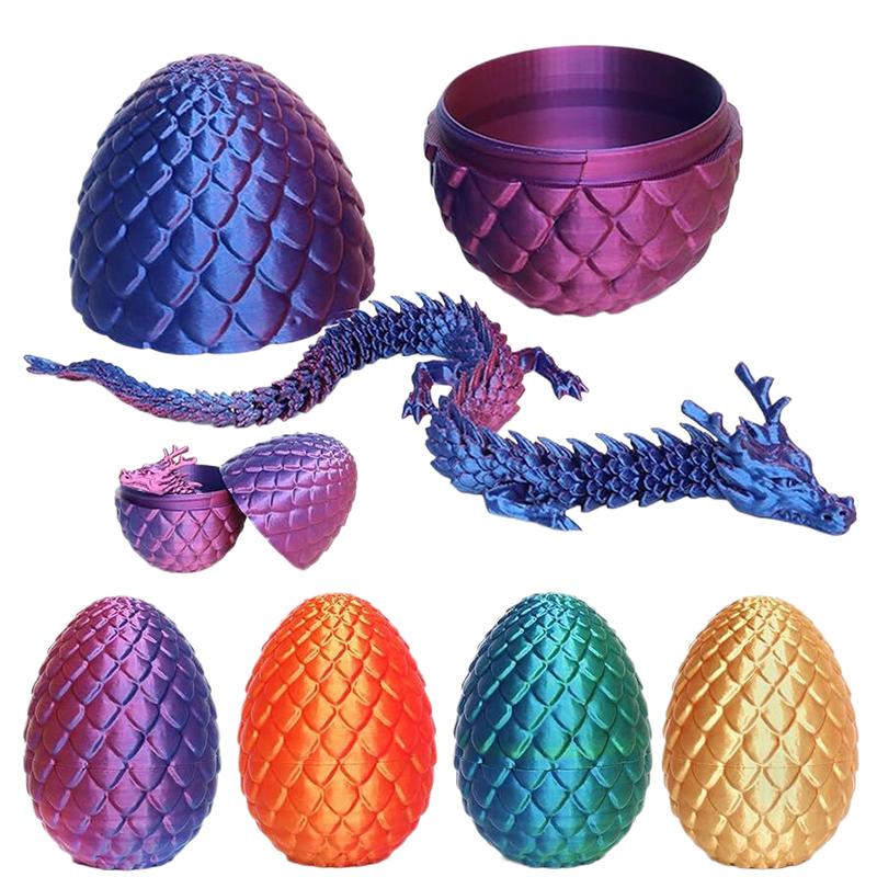 3D Printing Egg - 3D-gedruckte bewegliche Drachenfigur 30 cm mit
