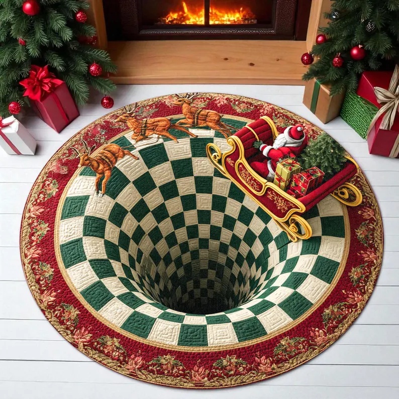 3D Printing Tablet - 3D Vortex Weihnachtsmann reitet auf einer