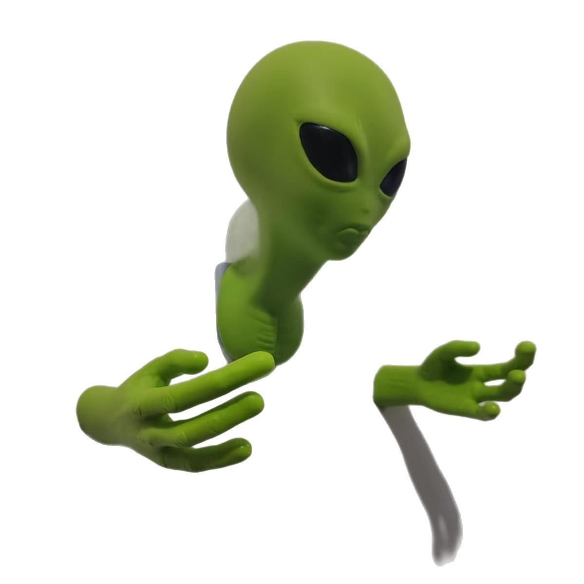 3D Printing Room - 1 grüner Alien-Anhänger, 3D-Alien-Skulptur als Wanddekoration,