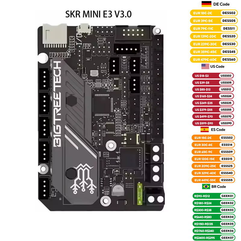 Ender 3 Upgrade Kit - BIGTREETECH SKR MINI E3 V3.0 3D