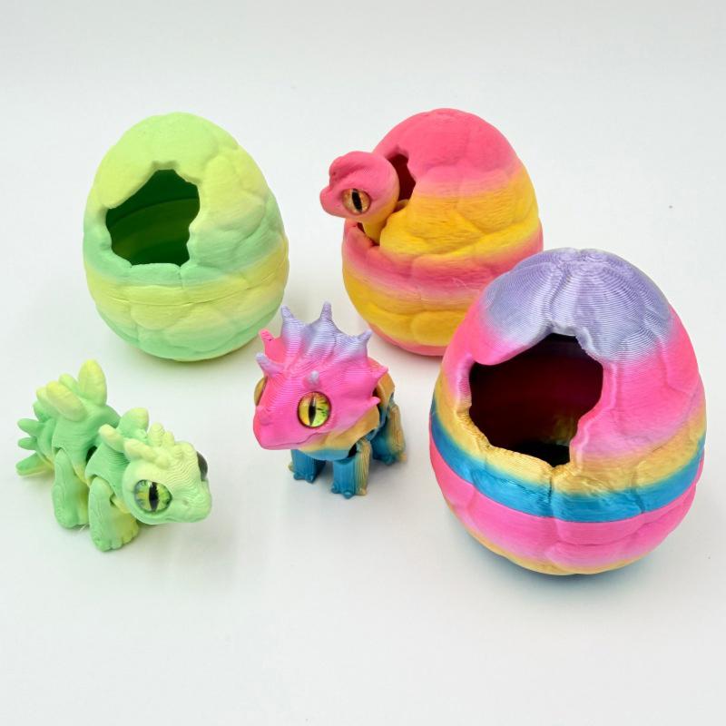 3D Printing Egg - 3D-Gedrucktes Rissiges Dinosaurier-Ei Triceratops-Modell für Spielzimmer-Dekoration