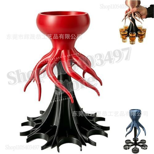 3D Printing In Food - Oktopus-Schnapsspender, 3D-gedruckter Oktopus 6/8-Schuss-Spender – Lebensmittelechter