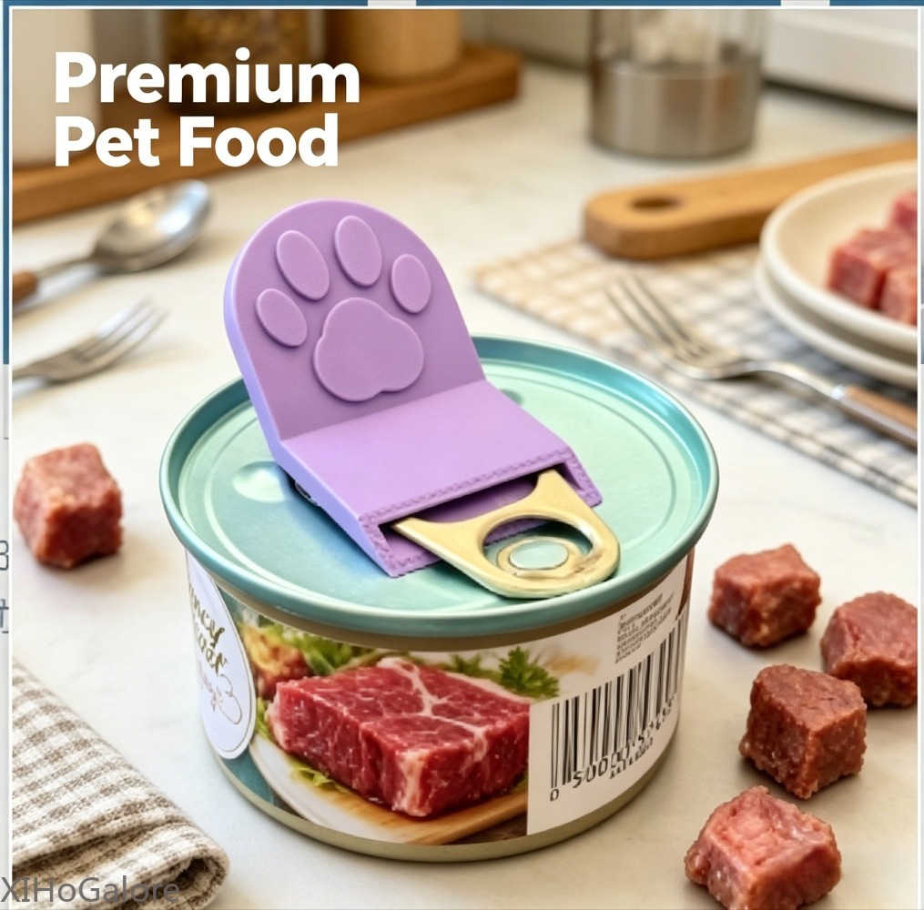 3D Printing In Food - XIHoGalore 3D-gedruckter tragbarer Katzen- und Hundefutter-Dosenöffner,
