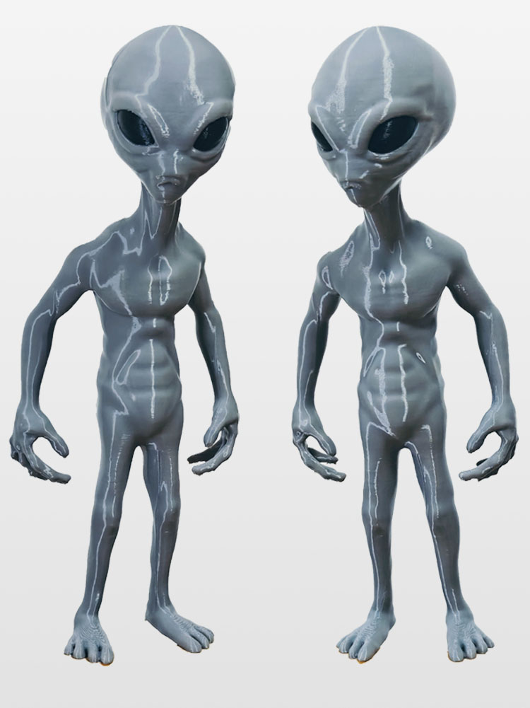 3D Printing Room - 2025 Neue Roswell UFO Grau Alien