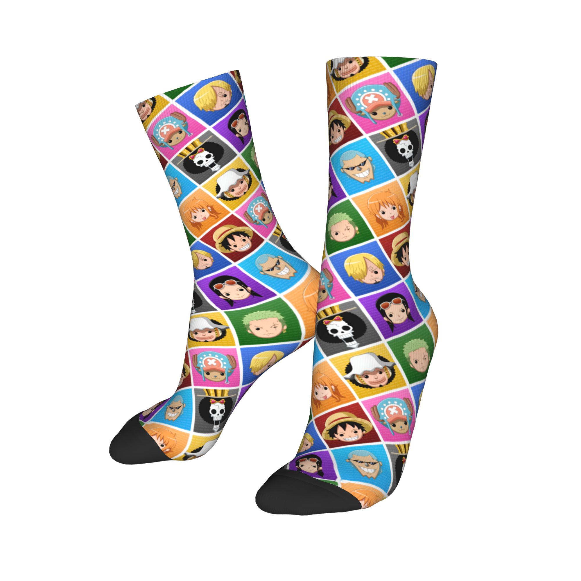 3D Printing Luffy - Maßgefertigte One Piece Luffy Herren-Crew-Socken Unisex