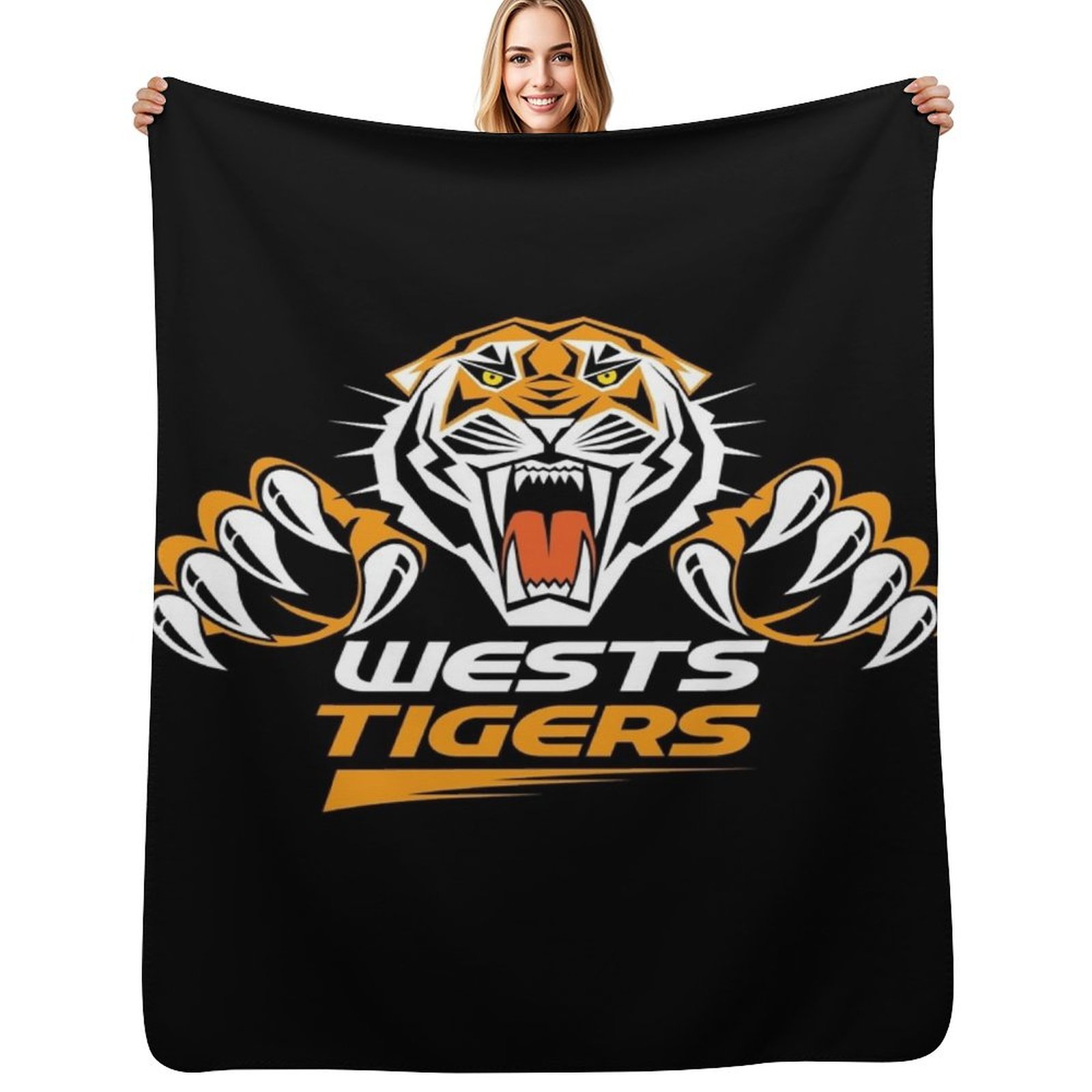 3D Printing Icon - New-Wests-Tigers-01-Icon Überwurfdecke, langlebige, warme Decke für