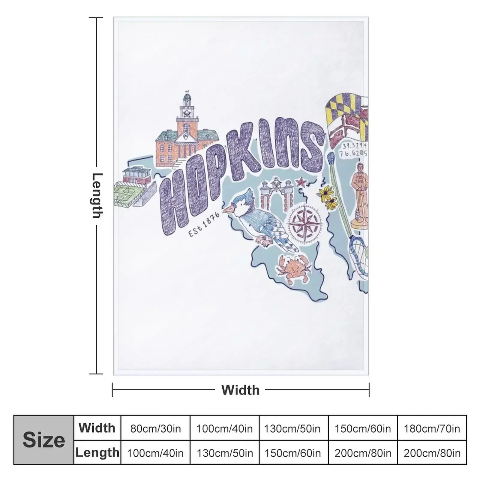 Johns Hopkins Icons Wolldecke  – 3D Printing Icon Bewertung und Preis