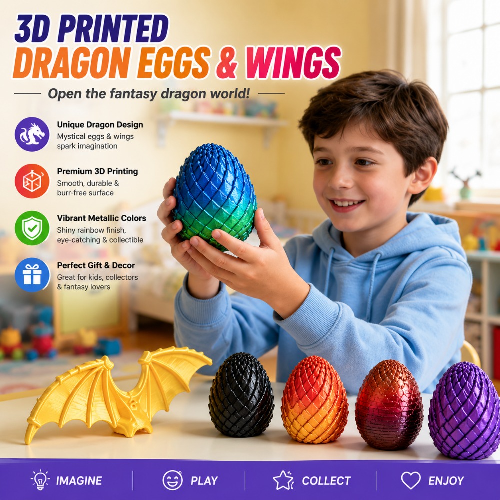 3D-Gedrucktes 7,5/5,5CM Gedreh – 3D Printing Egg Bewertung und Preis