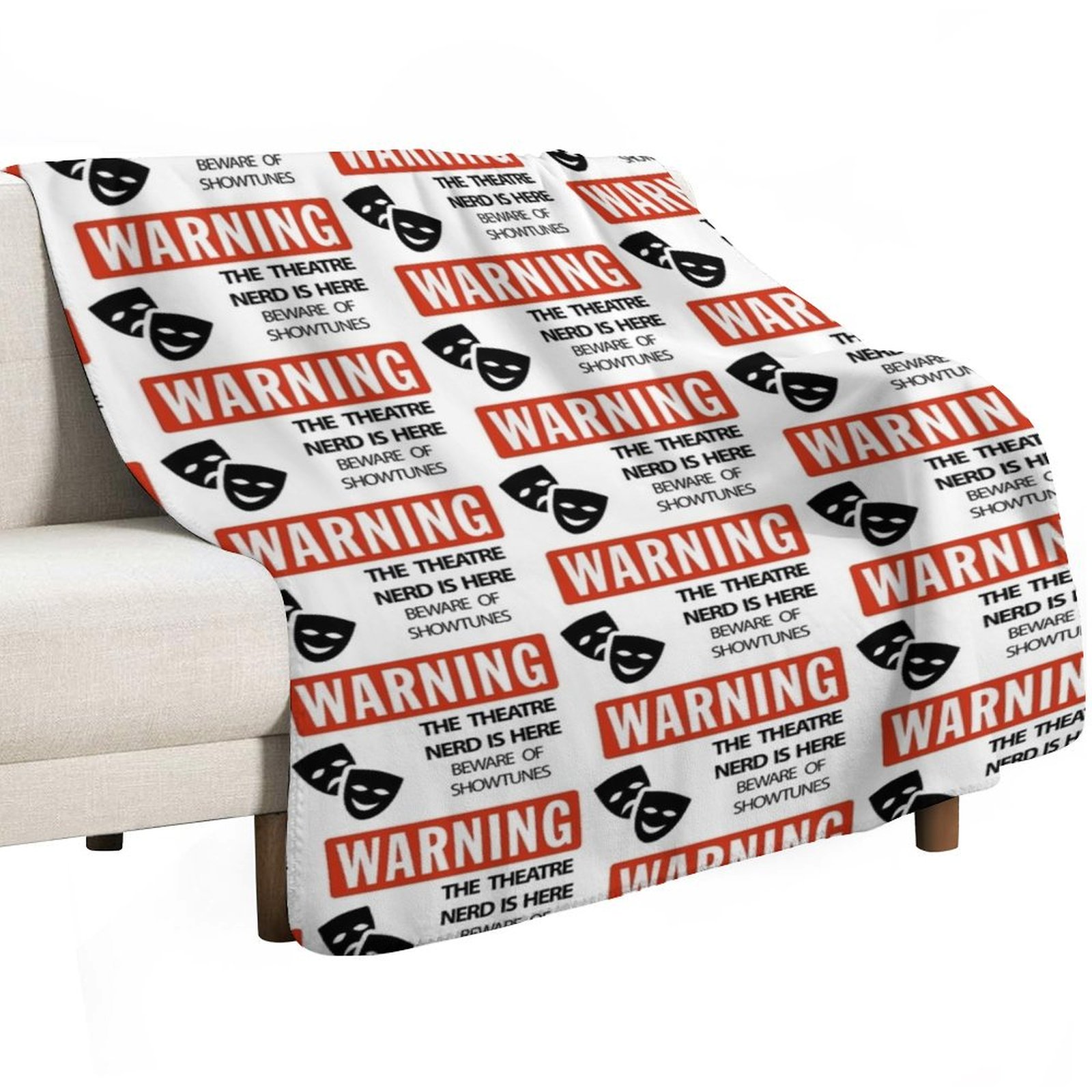 WARNING Theater-Nerd-Decke Wei – 3D Printing Nerd Bewertung und Preis