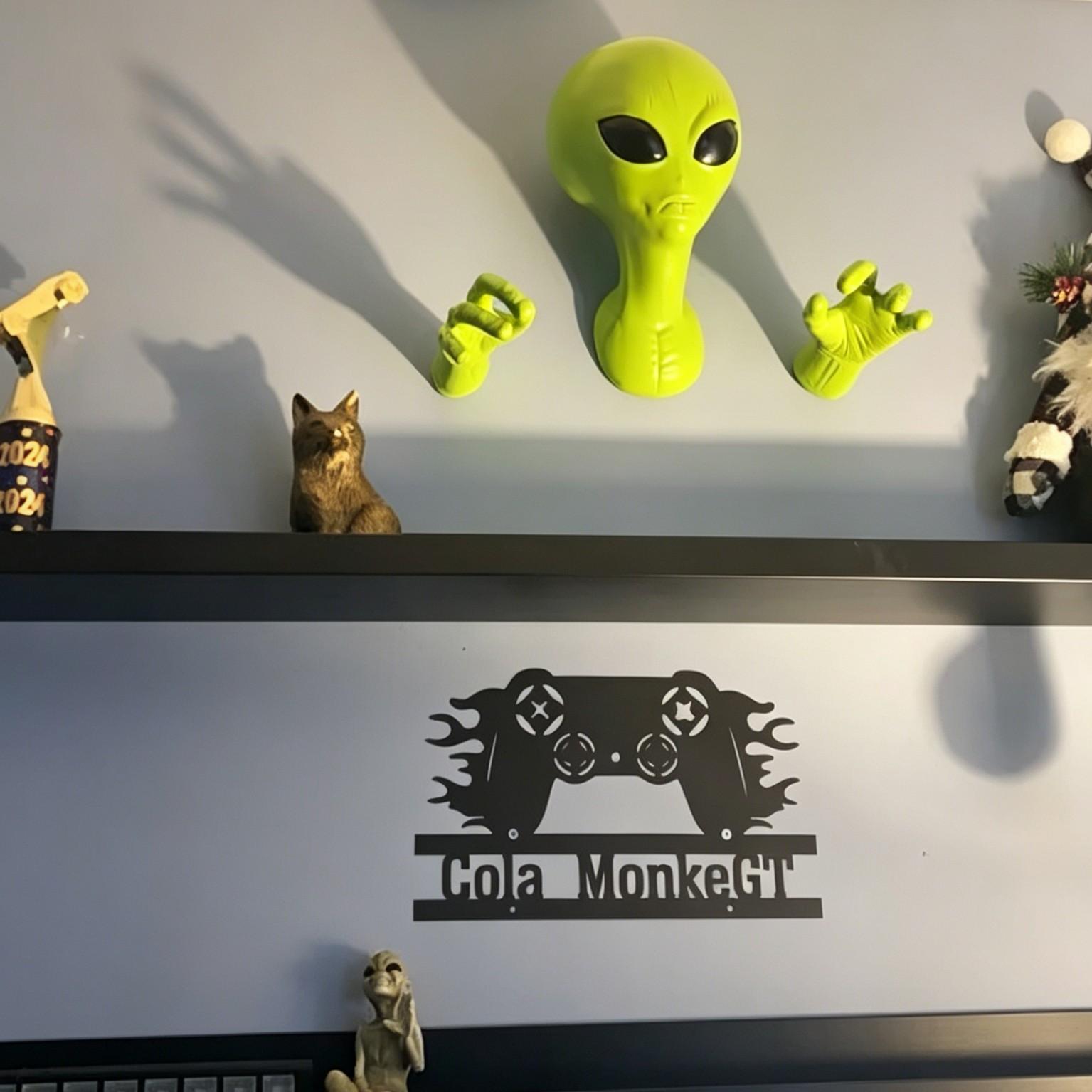 1 grüner Alien-Anhänger, 3D-Al – 3D Printing Room Bewertung und Preis